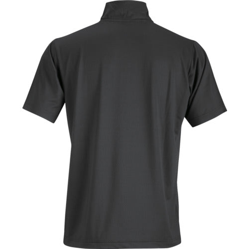 Kajimake 8845 New Shaded Liner Short Sleeve Zip Up Shirt Black 3L 8845-91-3L 1 unit