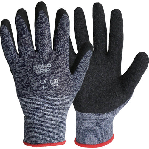 K-WORK Natural Rubber Backless Gloves Monogrip Navy L MG-02-NV-L 1 pair