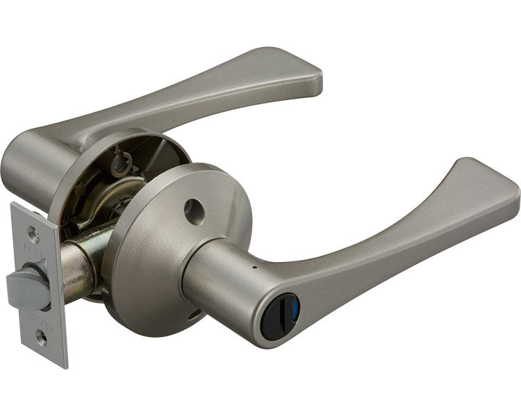 エクレ兼用取替バリアフリーレバー錠　トイレ錠 / 012-6540　Nシルバー　EL5060-4M-NS　1 セット