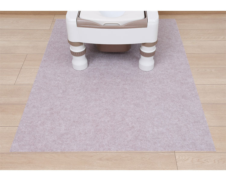 ポータブルトイレ用はっ水ぴたマット（フチ無） / HKPL-BE-9012　ベージュ　1 枚