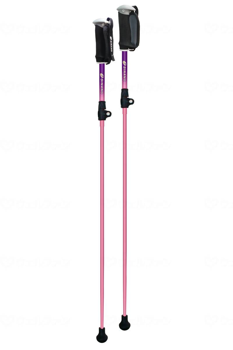Shinano Pole Walking Levitator - Portable + (2-piece set) Pink Short