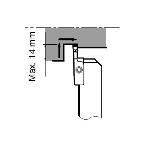 Tungaloy Mighty Series External Diameter Tool CGWSR/L-GP CGWSR2525-FLR3GP 1 piece