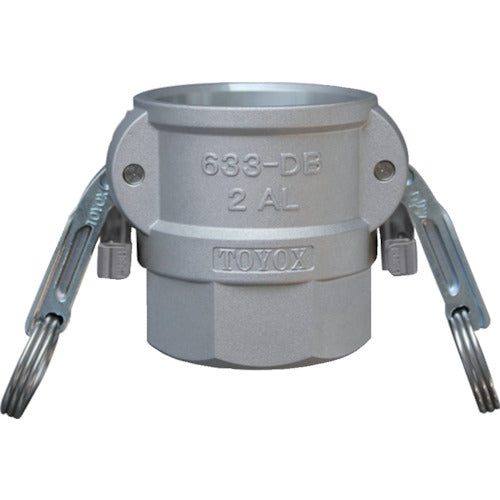Toyox Camlock Twin Lock Type Coupler Female Thread Aluminum 633-DBL 2 inch AL 633-DBL-2-AL 1 pc