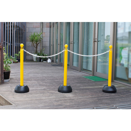 녹십자 체인 스탠드 본체：황 베이스：흑 CHS-8 높이 837 mm 폴리에틸렌 141008 1대