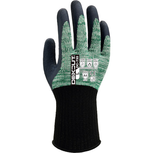 Weed Cut-Resistant Gloves DEXCUT DC-733 Natural Rubber Unlined LL Size DEDC733XL1P 1 Pair