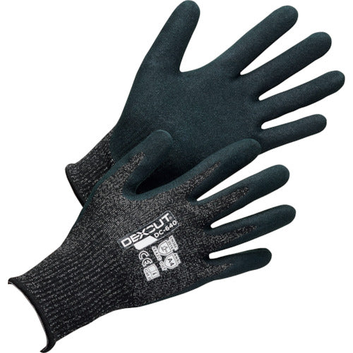 Weed Cut-Resistant Gloves DEXCUT DC-640 Nitrile Backless Special Anti-Slip Treatment L Size DEDC640_L_1P 1 Pair