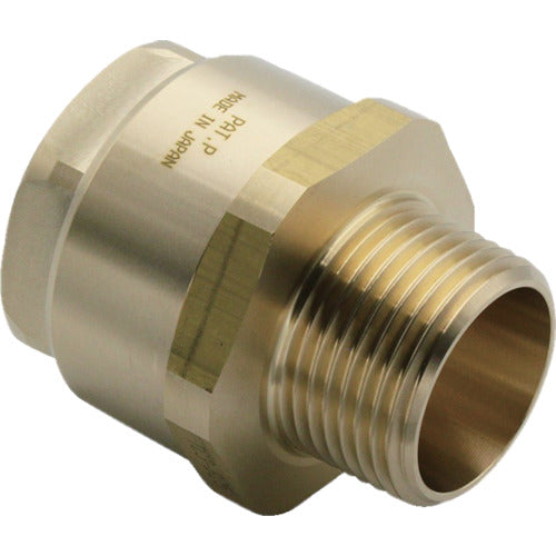 Toyox Hose Fitting (Brass) Toyo Connector TC3-B Type Compatible with 15mm Hose Fitting Standard R3/8 TC3-B15-R3/8 TC3-B15-R3/8 1 pc
