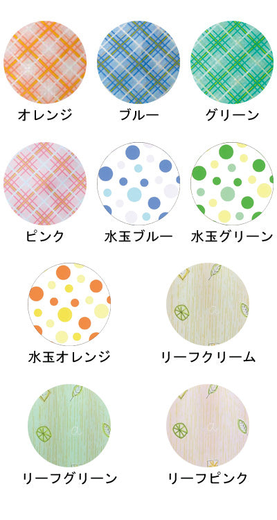 エコノミー食事用エプロン / 3002　水玉グリーン　1 枚