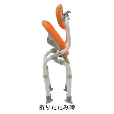 Shower Chair [Yuclear] Compact One-Touch Folding N / PN-L41421D Orange 1 unit