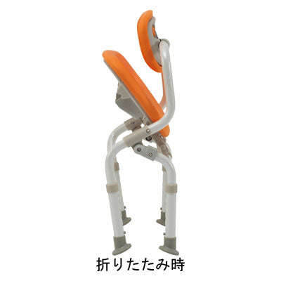 Shower Chair [Yuclear] Compact Folding N / PN-L40721D Orange 1 unit