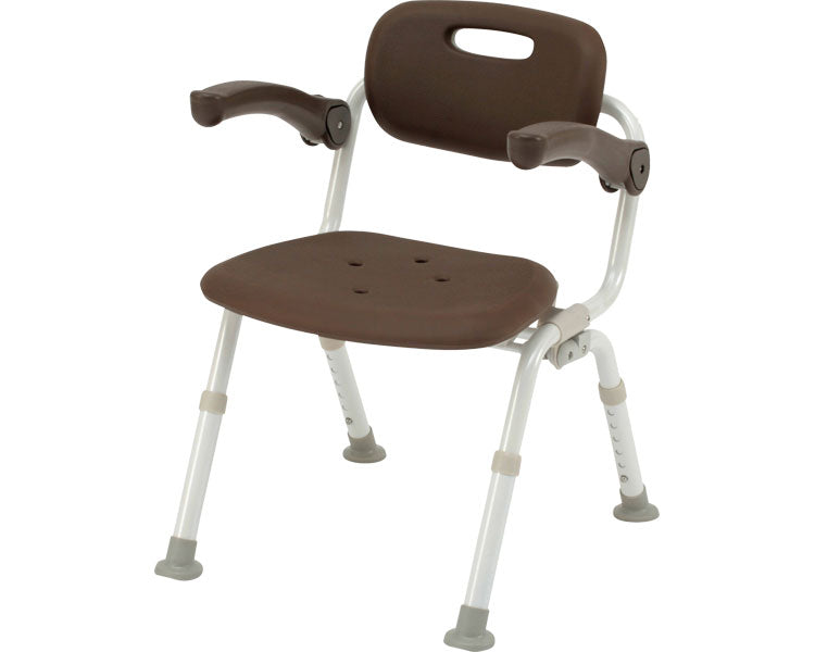 Shower Chair [Yuclear] Middle SP One-touch Folding N / PN-L41821BR Mocha Brown 1 unit