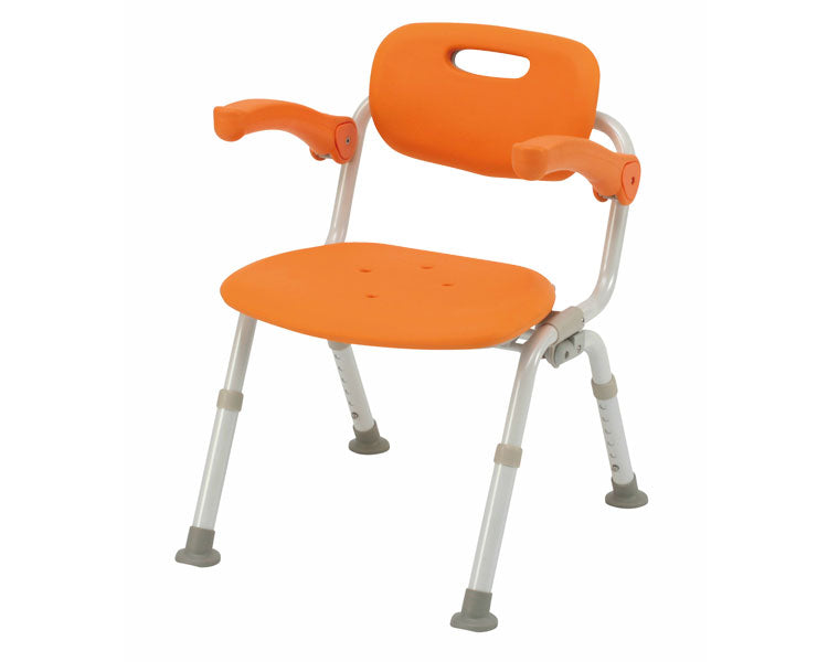 シャワーチェア［ユクリア］ミドルSPおりたたみN / PN-L41721D　オレンジ　1 台