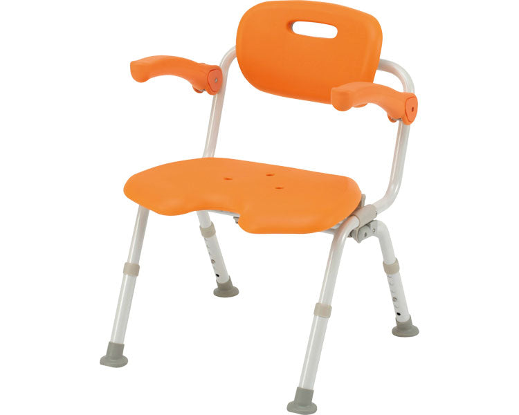 シャワーチェア［ユクリア］ワイドSPワンタッチU型おりたたみN / PN-L41521D　オレンジ　1 台