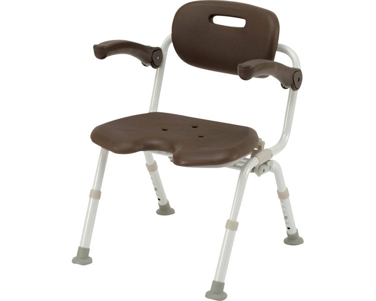 Shower Chair [Yuclear] Wide SP One-touch U-shaped Folding N / PN-L41521BR Mocha Brown 1 unit