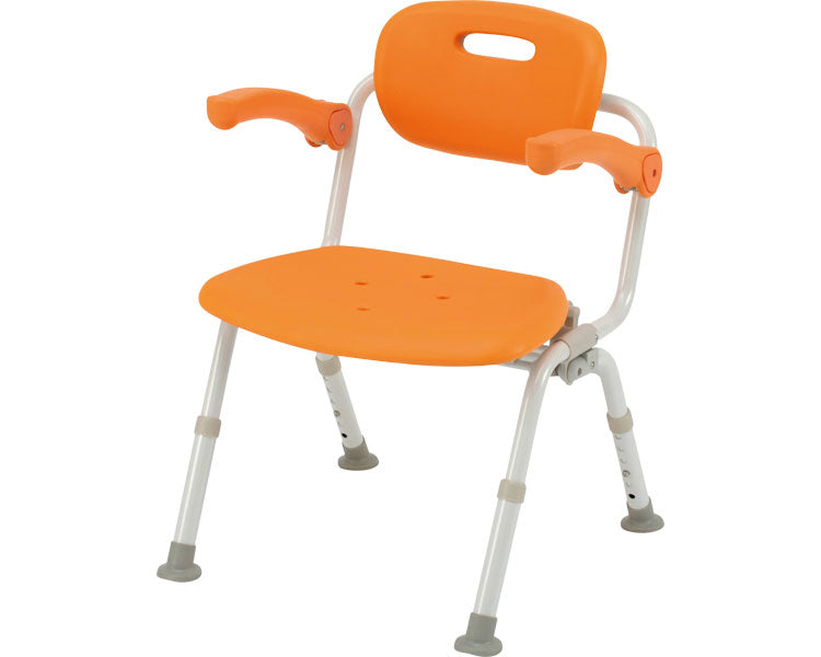 シャワーチェア［ユクリア］ワイドSPおりたたみN / PN-L41622D　オレンジ　1 台