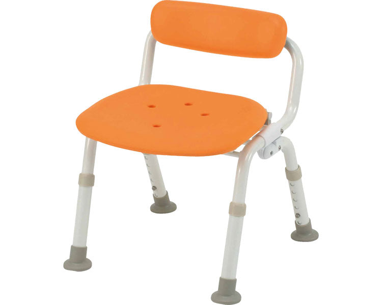 シャワーチェア［ユクリア］コンパクト腰当付おりたたみN / PN-L40921D　オレンジ　1 台