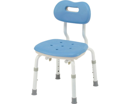 シャワーチェア［ユクリア］コンパクトスツール背付N / PN-L41121A　ブルー　1 台