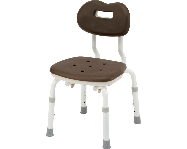 シャワーチェア［ユクリア］コンパクトスツール背付N / PN-L41121BR　モカブラウン　1 台