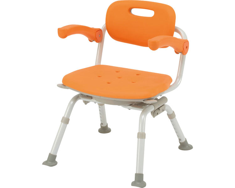 シャワーチェア［ユクリア］ミドルSP回転おりたたみN / PN-L41221D　オレンジ　1 台