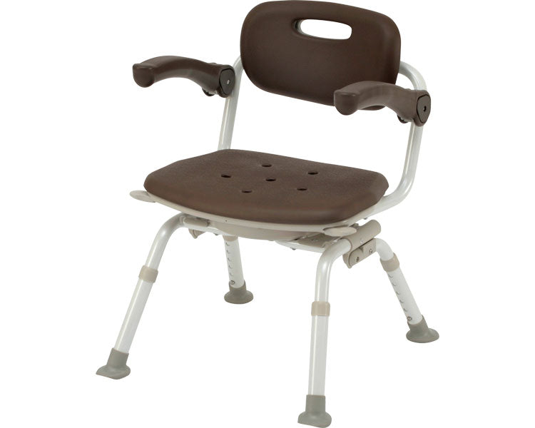 Shower Chair [Yuclear] Middle SP Rotating Folding N / PN-L41221BR Mocha Brown 1 unit