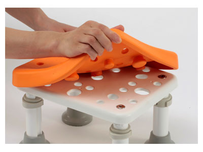 Bathtub stand [Yuclear] Soft Regular 1220 / PN-L11620D Orange 1 unit