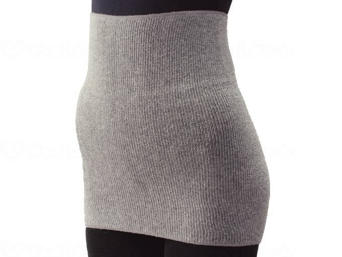 Hayashi Nitto (Bibielbo) Binchotan Charcoal Stretchable Belly Warmer Gray Free