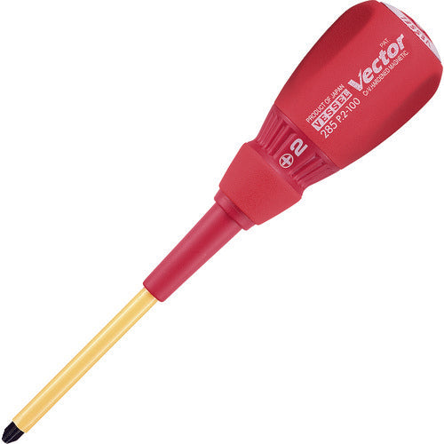 ＶＥＳＳＥＬ　ベクトル電工用ドライバー　２８５　＋２×１００　285-2-100　1 本