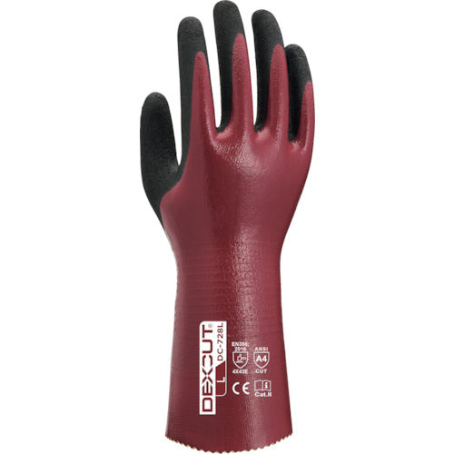 Weed Cut-Resistant Gloves DEXCUT DC-728L Nitrile Full Coat M Size DEDC728L_M_1P 1 Pair