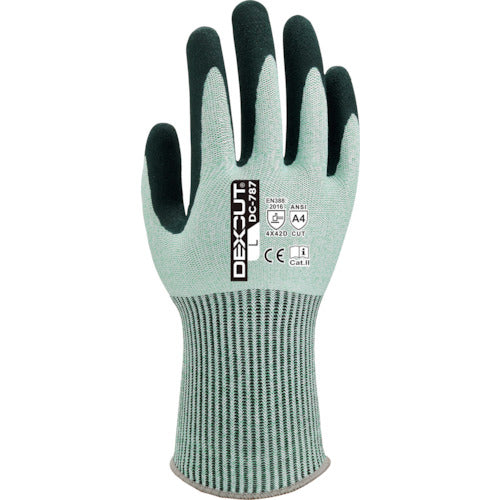 Weed Cut-Resistant Gloves DEXCUT DC-787 Nitrile Backless Special Anti-Slip LL Size DEDC787XL1P 1 Pair