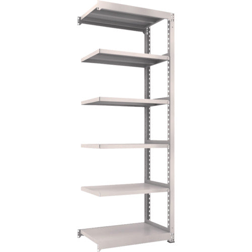 TRUSCO Steel Rack M3 Medium Duty Shelf 900 x 571 x H2400 6 Tiers Connected Neo Gray M3-8366B 1 S