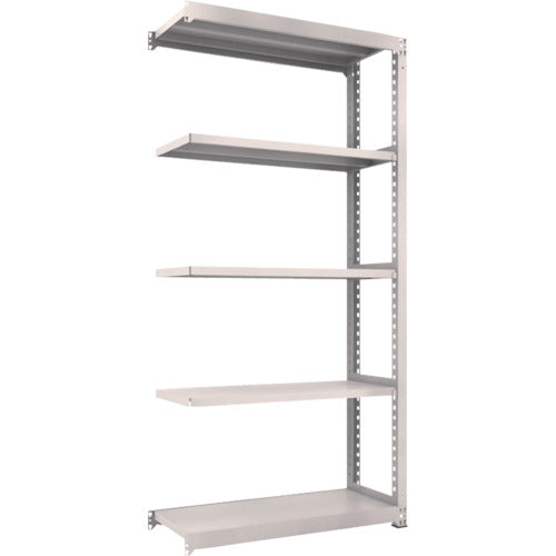 TRUSCO Steel Rack M3 Medium Duty Shelf 1200 x 471 x H2400 5 Tiers Connected Neo Gray M3-8455B 1 Unit