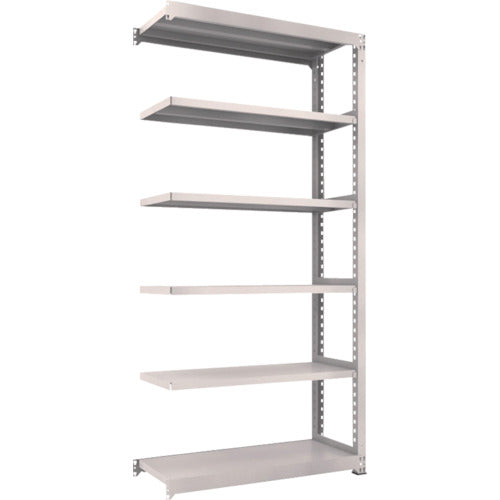 TRUSCO Steel Rack M3 Medium Duty Shelf 1200 x 471 x H2400 6 Tiers Connected Neo Gray M3-8456B 1 S