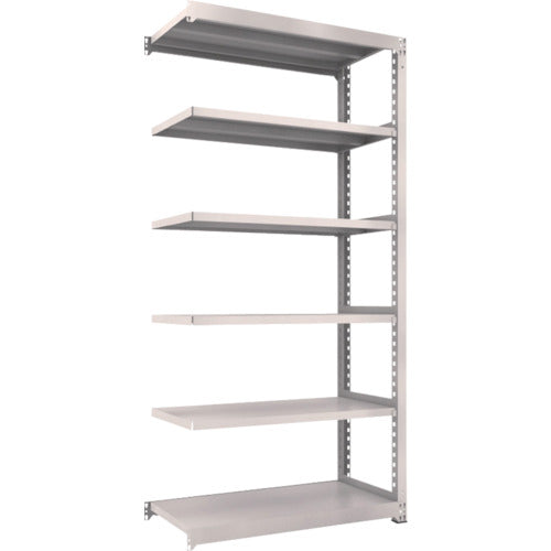 TRUSCO Steel Rack M3 Medium Duty Shelf 1200 x 571 x H2400 6 Tiers Connected Neo Gray M3-8466B 1 S
