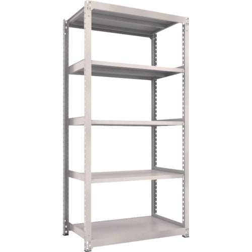 TRUSCO Steel Rack M3 Medium Duty Shelf 1200 x 721 x H2400 5 Tiers Single Unit Neo Gray M3-8475 1 Unit