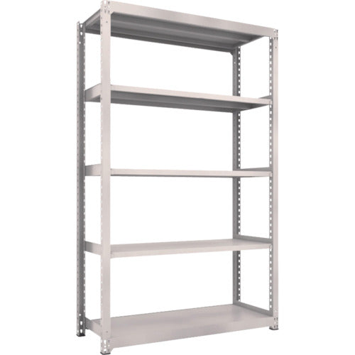 TRUSCO Steel Rack M3 Medium Duty Shelf 1500 x 571 x H2400 5 Tiers Single Unit Neo Gray M3-8565 1 Unit