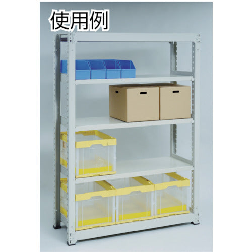 TRUSCO Steel Rack M3 Medium Duty Shelf 1800 x 921 x H2400 5 Tiers Single Unit Neo Gray M3-8695 1 Unit