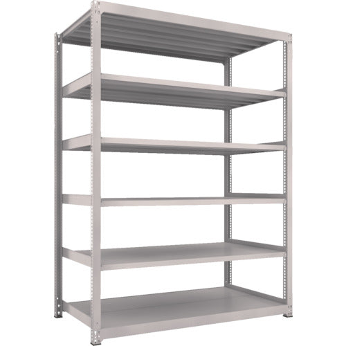 TRUSCO Steel Rack M3 Medium Duty Shelf 1800 x 921 x H2400 6 Tiers Single Unit Neo Gray M3-8696 1 S