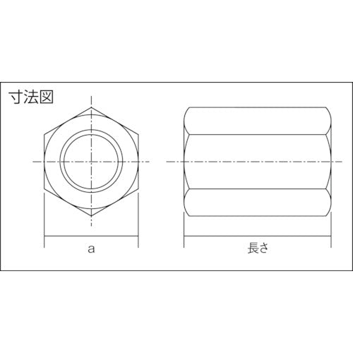 ＤＡＩＤОＨＡＮＴ　ユニクロ　長ナット　６Ｘ３０　10101747　1 個