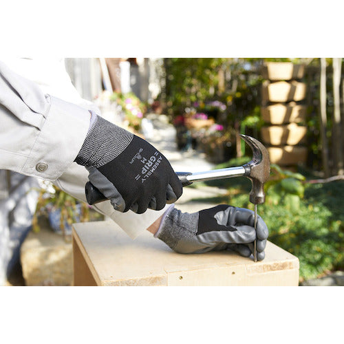 SHOWA Nitrile Rubber Backless Gloves Assembly Grip 5 Pair Pack Black S Size NO370-S5PBK 1 PK