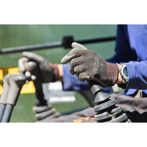 SHOWA Nitrile Rubber Backless Gloves Assembly Grip 5 Pair Pack Black S Size NO370-S5PBK 1 PK