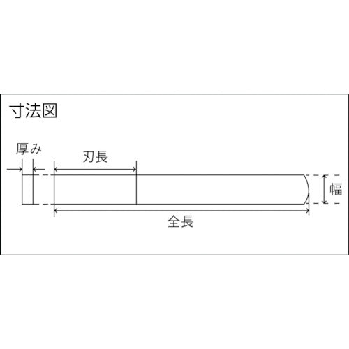 ＴＲＵＳＣＯ　ダイヤモンドテーパーヤスリ金型・精密仕上げ用３．２Ｘ０．６ｍｍ　TK-4　1 本