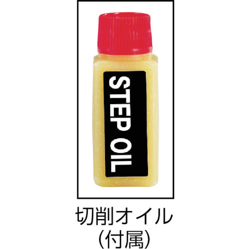 TRUSCO 육각축 스텝 드릴 3장 블레이드 티타늄 코팅 5~19mm 3S-NMS-19G 1개