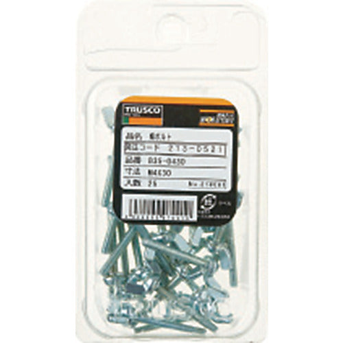 TRUSCO Forged Wing Bolt Type 2 Unichrome M6 x 25 16pcs B39-0625 1PK