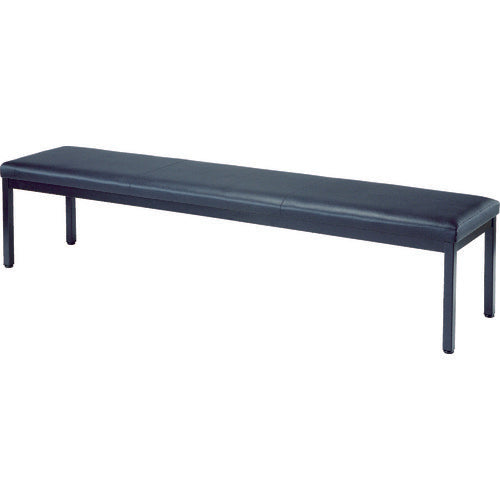 TRUSCO 로비 의자 등 없음 1800×420×420H 블랙 TMC-1844BK 1대