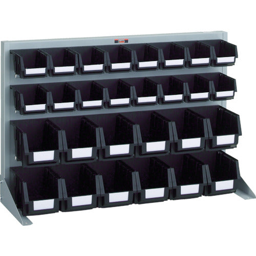 TRUSCO Conductive Panel Container Rack, Tabletop Type, 16 Small Containers, 12 Medium Containers, Silver, T-0622N-E, 1 Unit