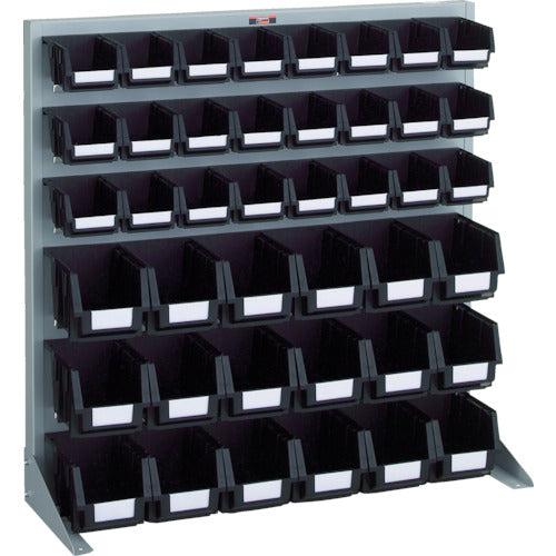 TRUSCO Conductive Panel Container Rack, Tabletop Type, 24 Small Containers, 18 Medium Containers, Silver, T-0933N-E, 1 Unit