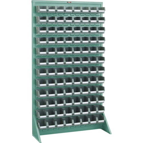 TRUSCO Panel Container Rack, Floor-Mounted, Small Container X96, Green, T-16128N, 1 Unit