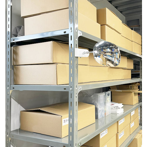 TRUSCO 타원형 미러 클립 타입 폭 290mmX 높이 150mm TOM-290C 1개