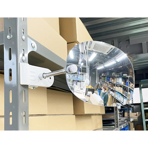 TRUSCO 타원형 미러 클립 타입 폭 290mmX 높이 150mm TOM-290C 1개