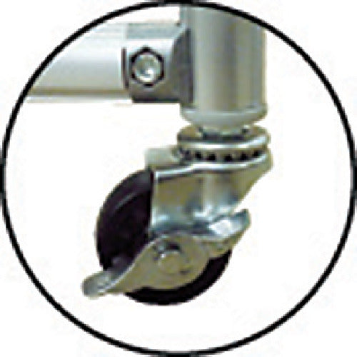 Yoshino Spark Protection Aluminum Pipe 1x2 Single Caster YS-12SC-A 1 Unit